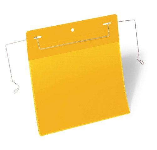 Durable Wire Hanger Pocket A5 Yellow