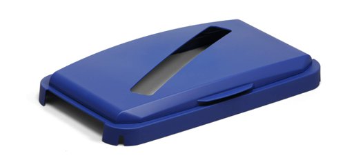 Durable DURABIN 60L Hinged Slot Lid Blue
