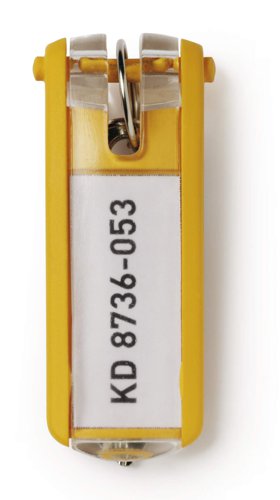 Durable Key Clips 6 Yellow