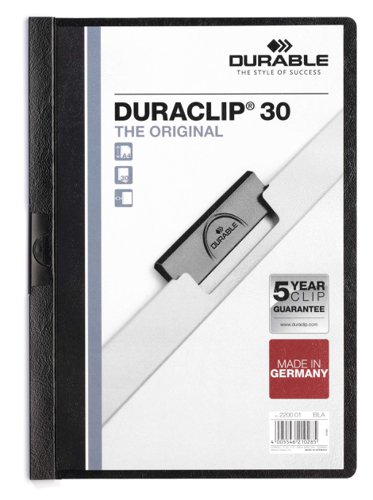 Durable DURACLIP 30 A4 Folder Black
