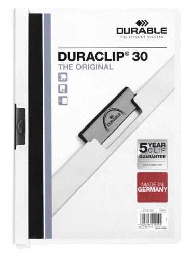 Durable DURACLIP 30 A4 Folder White