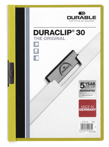 Durable DURACLIP 30 A4 Folder Green