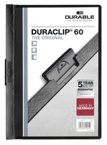 Durable DURACLIP 60 A4 Folder Black