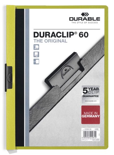 Durable DURACLIP 60 A4 Folder Green