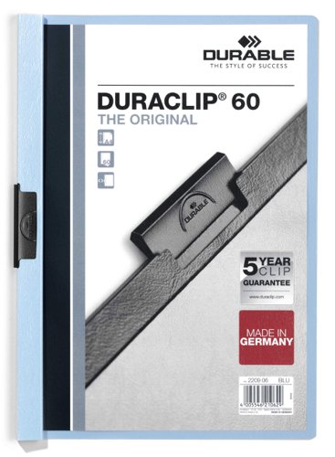 Durable DURACLIP 60 A4 Folder Blue