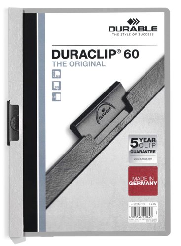 Durable DURACLIP 60 A4 Folder Grey