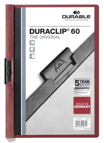 Durable DURACLIP 60 A4 Folder Red