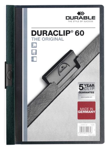 Durable DURACLIP 60 A4 Folder Dark Green