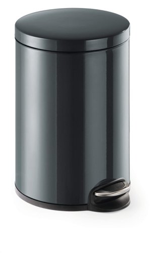 Durable Pedal Bin Round 20L Charcoal