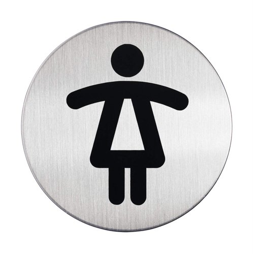Durable PICTO 'Women's WC' Symbol 83mm