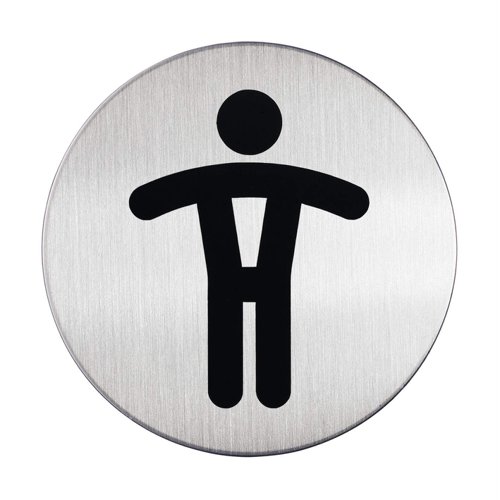 Durable PICTO 'Men's WC' Symbol 83mm
