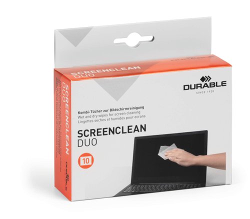 Durable SCREENCLEAN DUO 10 Sachets Pairs