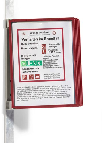 Durable VARIO Magnet Wall 5 A4 Red