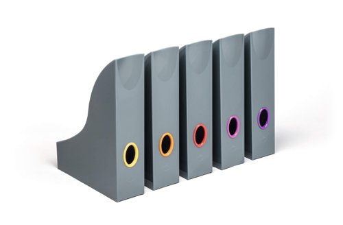 Durable VARICOLOR Magazine Rack Assorted