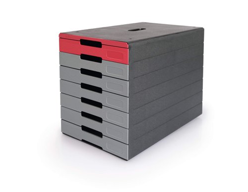 Durable IDEALBOX ECO 7 Drawer Box Red