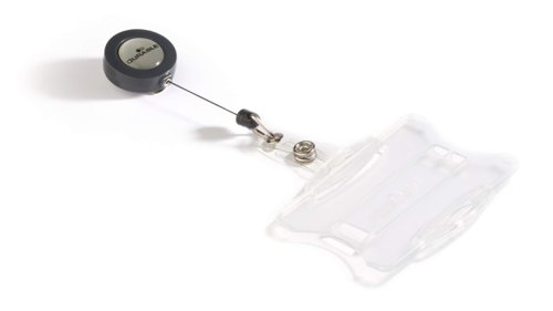 Durable Badge Reel ID Holder Clear