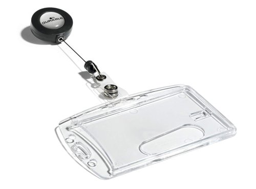 Durable Badge Reel ID Holder Clear