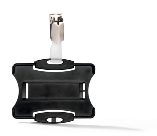 Durable Clip ID Card Holder Black