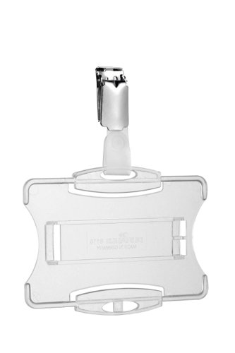 Durable Clip ID Card Holder Clear