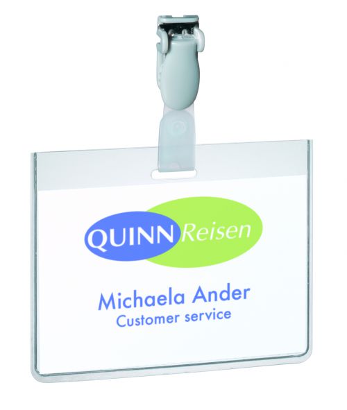 Durable Security Clip Badge 60x90mm