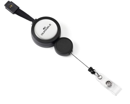Durable Badge Reel Plus Black
