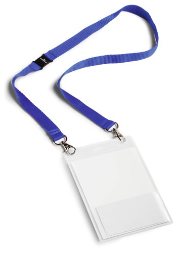 Durable Lanyard Event Badge A6 Blue