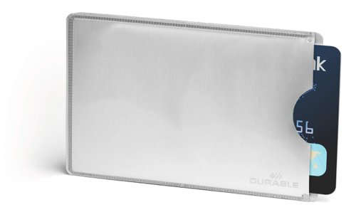Durable RFID Credit Card Sleeve Silver