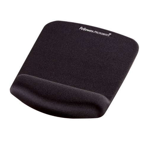 Plushtouch Mouse Pad Wrist Support Black