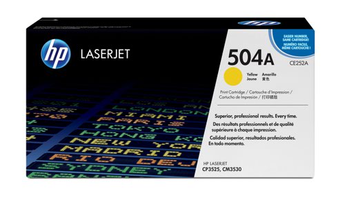 HP CE252A Yellow Toner No.504A 7K CP325A