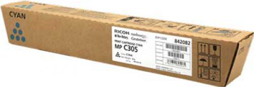 OEM Ricoh MPC305E Cyan Toner Ctg 842082