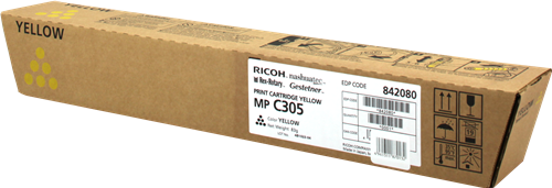 OEM Ricoh MPC305E Yellow Toner Ctg 842080