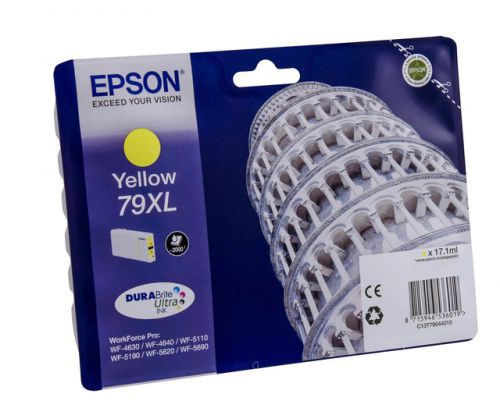 OEM Epson 79XL High Capacity Yellow Ink Cartridge C13T79044010
