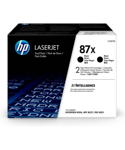 OEM HP CF287XD (87X) Toner Black 18K Pages Pack Qty 2