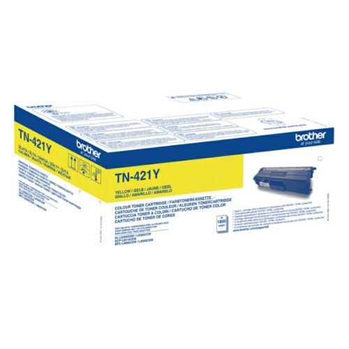OEM Brother TN421Y Yellow 1800 Pages Original Toner