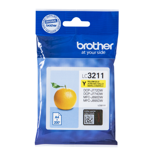 Brother LC3211Y Ink Cartridge Yellow 200 Pages