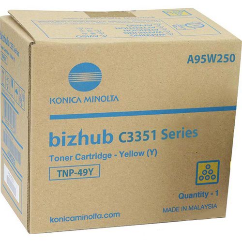Konica Minolta A95W250 TNP49Y Toner Yellow