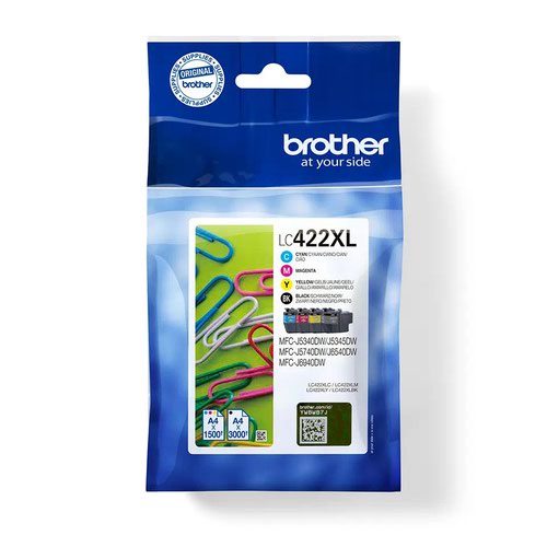 OEM Brother LC422XLVAL Ink Cartridge Multi Pack High Cap 4 Pack