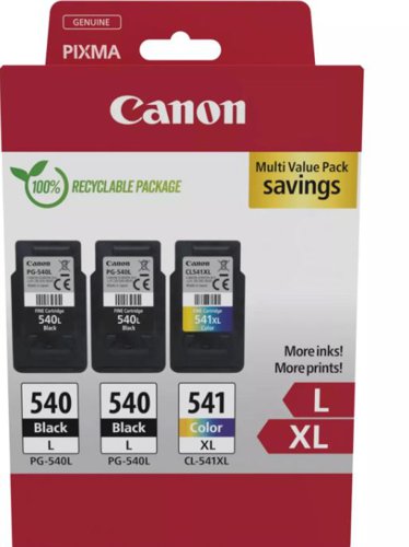 OEM Canon PG-540L x 2/CL-541XL Original Multipack Ink Cartridges (5224B017)