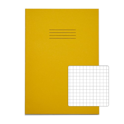 RHINO 13 x 9 Oversized Exercise Book 40 Page, Yellow, S7 (Pack of 10)
