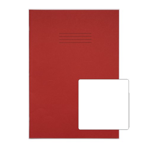 RHINO 13 x 9 Oversized Exercise Book 48 Page, Red, B (Pack of 50)