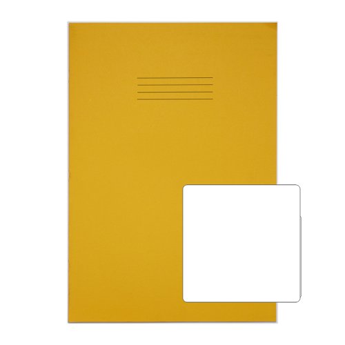 RHINO 13 x 9 Oversized Exercise Book 48 Page, Yellow, B (Pack of 10)