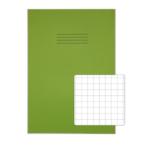 RHINO 13 x 9 Oversized Exercise Book 80 Page, Light Green, S10 (Pack of 50)