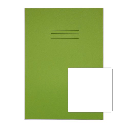 RHINO 13 x 9 Oversized Exercise Book 80 Page, Light Green, B (Pack of 10)