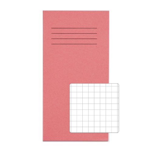 RHINO 8 x 4 Exercise Book 32 Page, Pink, S10 (Pack of 10)