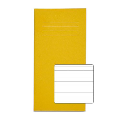 RHINO 8 x 4 Exercise Book 32 Page, Yellow, F8 (Pack of 100)