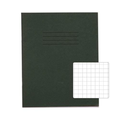 RHINO 8 x 6.5 Exercise Book 48 Page, Dark Green, S10 (Pack of 100)