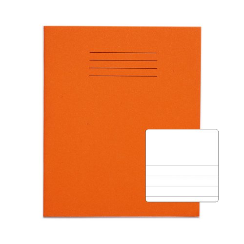 RHINO 8 x 6.5 Exercise Book 48 Page, Orange, TB/F12 (Pack of 100)