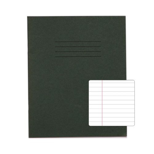 RHINO 8 x 6.5 Exercise Book 80 Page, Dark Green, F8M (Pack of 100)