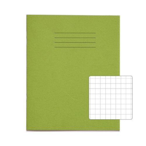 VEX544-222-0: RHINO 8 x 6.5 Exercise Book 80 Page Light Green S10 (Pack of 10)