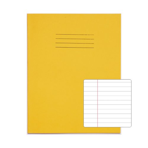 RHINO 9 x 7 Exercise Book 48 Page, Yellow, F8M (Pack of 100)